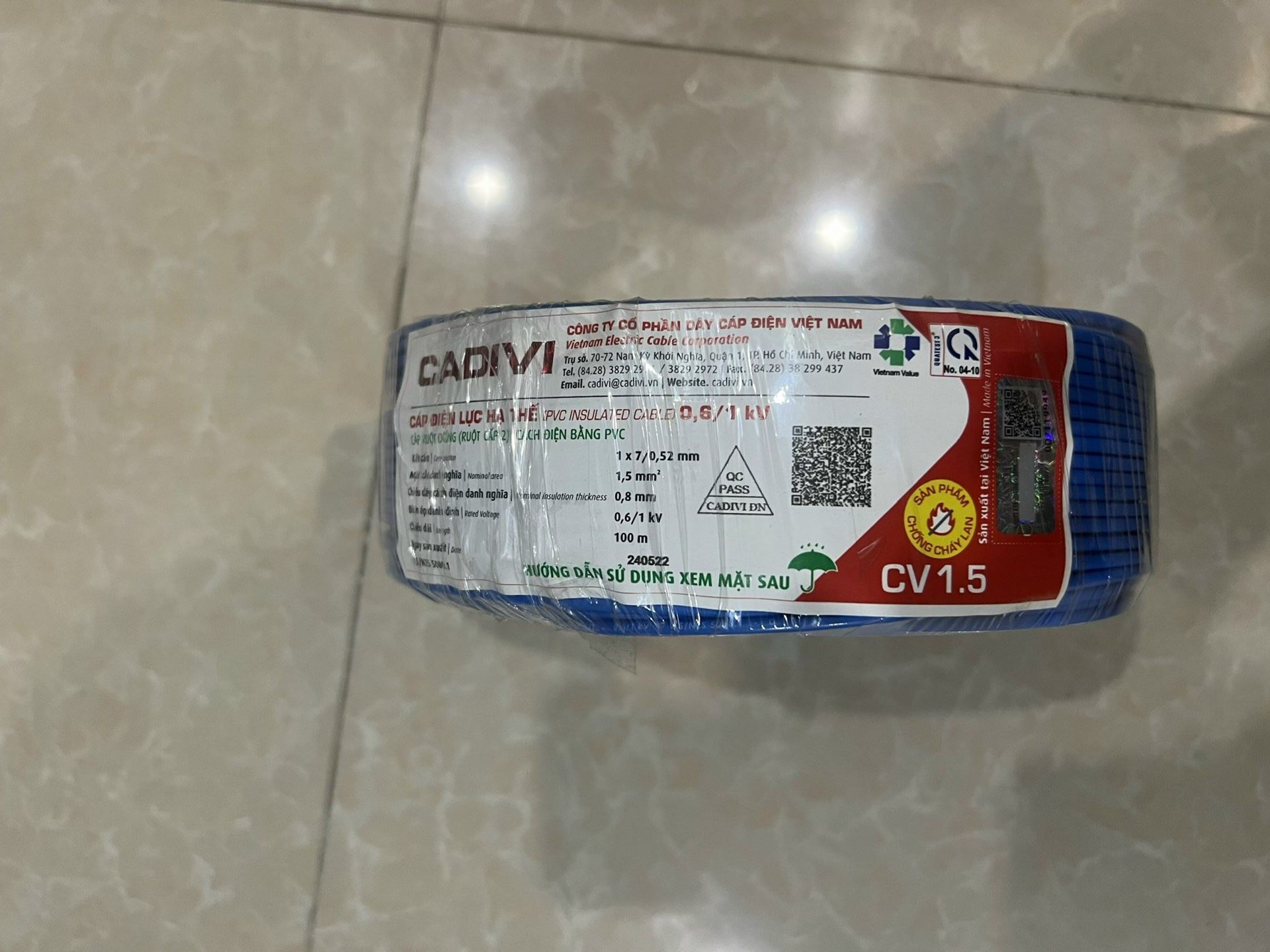 Dây điện cadivi/Lion 1.5 mm